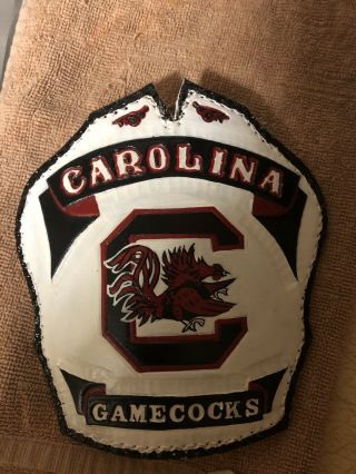Leather Fire Helmet Shield South Carolina Gamecocks