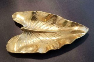 Virginai Metalcrafters Brass Calla Lily Williamsburg Brass Leaf 7 1/2 Inch