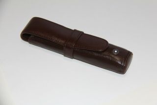 Montblanc 4810 Westside Pen Pouch In Brown Leather