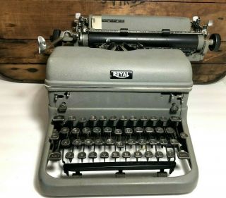 Vintage Royal Typewriter With Touch Control Antique Royalite Typewriter Old