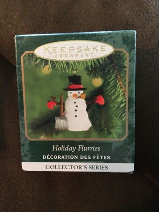 1999 Hallmark Keepsake Miniature Ornament Holiday Flurries 2