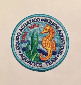 2019 World Scout Jamboree Badge Aquatics Team Ist Official 24th