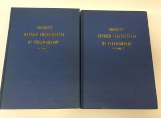 COMPLETE 3 VOLUME SET Mackey ' s Revised Encyclopedia of Freemasonry - 1966 Blue 4