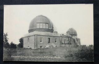 Amherst,  Ma,  Amerhst College Observatory,  Early Litho,  Circa 1905