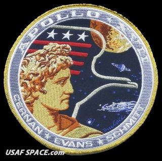 Apollo 17 Mission Commemorative 5 " Tim Gagnon Ab Emblem Nasa Patch