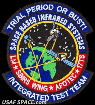 Usaf Space Based Infrared System - Sbirs - Integrated Test Team - Patch