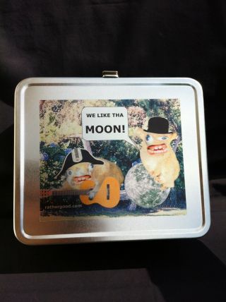 Quiznos Spongemonkies Lunch Box Rathergood Guitar Moon Vintage Nos Retired Weird