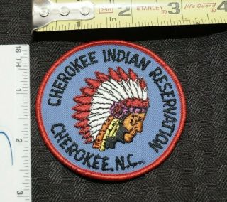 Cherokee Indian Reservation N.  C.  Patch Embroidered Police Tribal