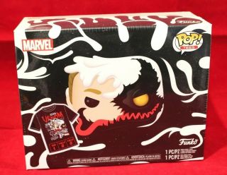 Funko Pop Marvel Anti - Venom Glow In The Dark Boxlunch Exclusive Bundle Large