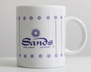 Coffee Mug Cup Vintage Retro Sands Hotel Casino Las Vegas Gambling Souvenir