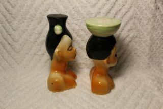 Vintage Black Americana Man and Woman Salt and Pepper Shakers 3