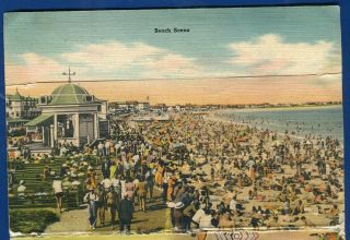 Hampton Beach Hampshire nh Great Boar ' s Head postcard folder 2