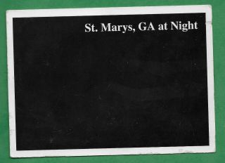 St.  Marys,  Ga At Night - Postcard