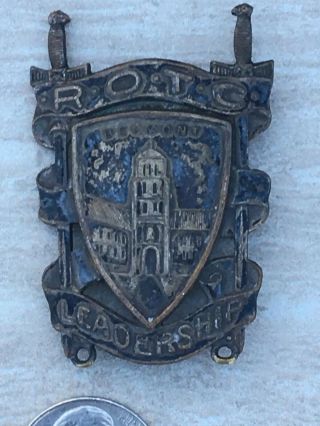 Vintage Rotc Us Military Cadet Badge / Insignia