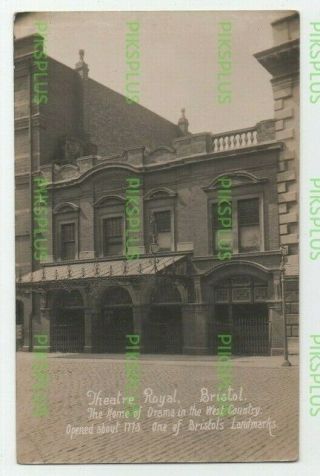 Old Postcard The Theatre Royal Bristol Viner Real Photo Vintage C.  1910