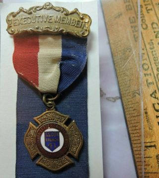 Rare 1919 Brooklyn Nyc Post Office Letter Carrier Nalc Delegate Badge Medal Tdbr