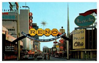 Reno Biggest Little City In The World Arch Rppc