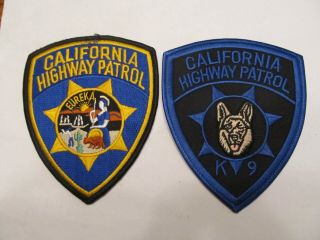 California State Highway Patrol Patch & K - 9 Unit