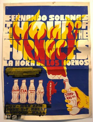 1971 Hour Of The Furnaces Movie Poster - Revolutionary Activist Cinema