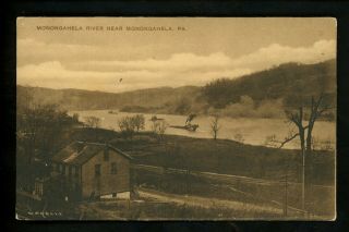 Pennsylvania Pa Postcard Monongahela River View Vintage