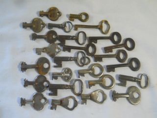 25 Antique Vintage Keys For Cabinets Trunks Padlocks Drawers Corbin Winchester