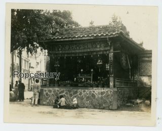Photograph China 1932 Amoy Xiamen Kulangsu Josh House Temple Photo