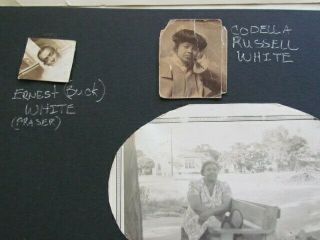 1900 ' s African American family name of White photograph album 7