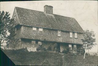 1917 Parson Capen House Society Topsfield Historical Society Vintage Photo 6x8