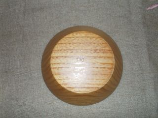 Harry Nohr Mineral Point Wisconsin MCM hand turned wooden Nut bowl Osolnik 3