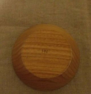 Harry Nohr Mineral Point Wisconsin MCM hand turned wooden Nut bowl Osolnik 4