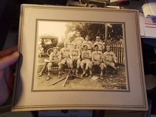 Vint Cabinet Photo,  Peters Co Mens Baseball Team In Uniform,  Stockton California