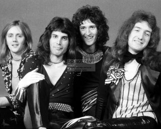 " Queen " Legendary Rock Band Freddie Mercury Brian May - 8x10 Photo (ww016)