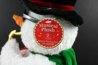 Saxophone Playing Snowmen Animated Musical Plush Santa Claus is Coming to Town 3