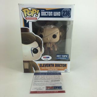 Funko Pop Signed By Matt Smith Eleventh Doctor Hot Topic Exclusive Psa Dna