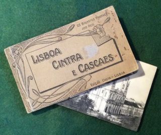 Vintage Postcard Booklet: Lisboa Cintra E Cascaes.  20/ 25 Views.