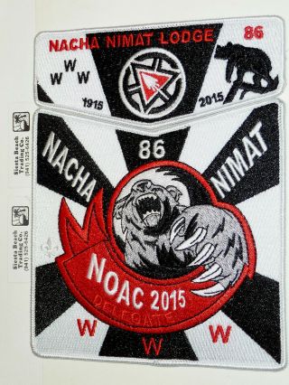 Oa 86 Nacha Nimat,  Delegate,  Noac 2015,  100th Oa,  2 Pc,  Hudson Valley,  Camp Nooteeming