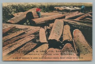 Mahogany Lumber—ayaworan Nigeria Antique Louisville Kentucky Mengel Advertising