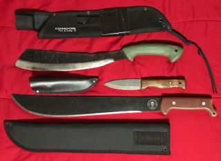 Knife & Machetes: Esee Lite Machete,  Condor Bushcraft Parang,  Condor Bushlore