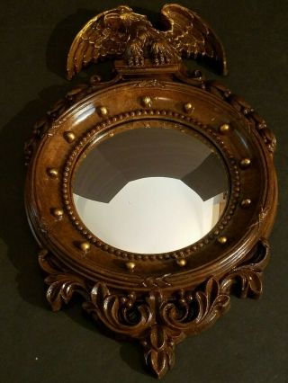 Vintage Mcm Copyright 1945 Homco Concave Eagle Porthole Mirror