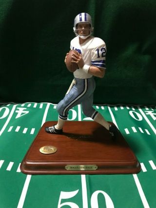 Danbury Roger Staubach Dallas Cowboys Nfl Figurine