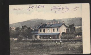 Romania.  1908 A Mailed Pc To Braila.  Slanic - Prahova.  Gara.
