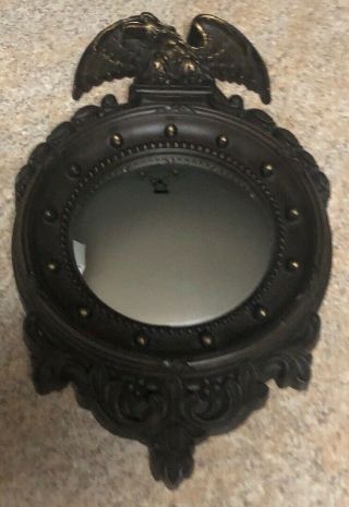 Vintage Mcm Copyright 1945 Homco Concave Eagle Porthole Mirror Made In Usa