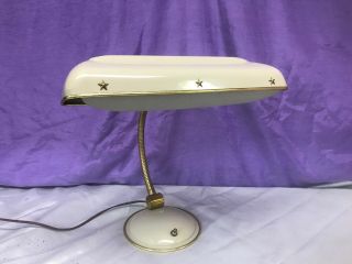 Vintage Flexible Gooseneck Desk Lamp Atomic Mid Century Modern Mcm