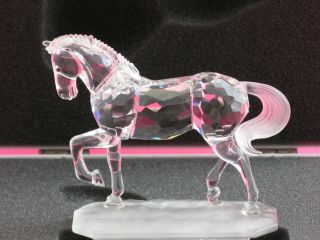 Swarovski Crystal Arabian Prancing Horse W/box,  Outer Sleeve &