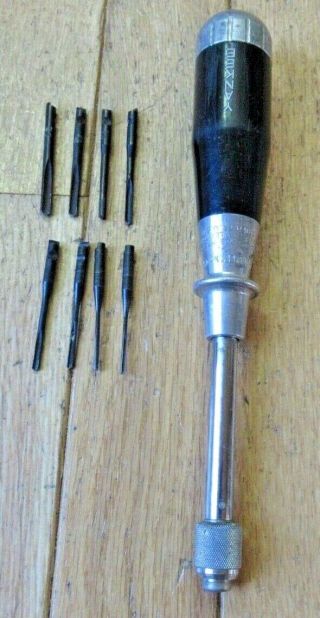 Vintage Yankee North Bros.  Stanley U.  S.  A.  No.  45 Push Drill W/ 8 Drill Points