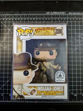 Funko Pop Indiana Jones Adventure Dp W/ Pop Stack Protector And 1 Pop