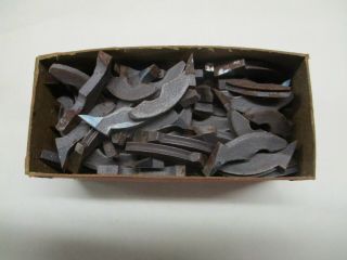 RARE VINTAGE FULL BOX NOS SIMONDS SAW BLUE TIP BITS 2 1/2 - 9 - 17/64 MILL FORESTRY 2
