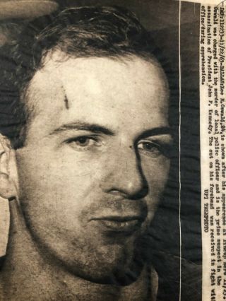 Lee Harvey Oswald Orig Press Photo Jfk Assassination Dated 11/22/1963 Deep State