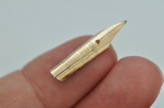 Lovely Rare Vintage Spare 14ct Waterman ' s 2 USA Fountain Pen Nib - Flexible Tip 2