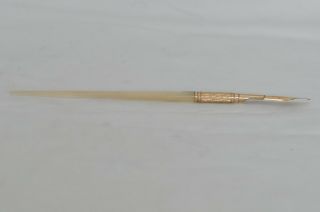Lovely Rare Vintage Aikin Lambert & Co 3 Dip Fountain Pen Pearl - Fine Flex Nib